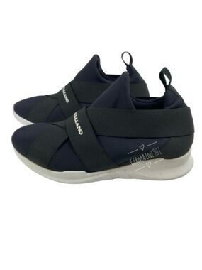 John Galliano Black Neoprene Slip On Sock Sneakers Urban Minimalist